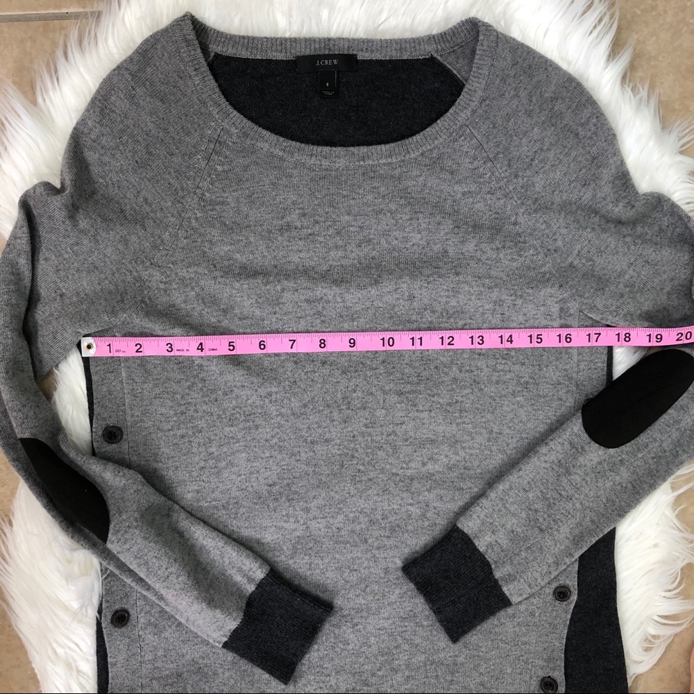 J. Crew Side-Button Sweater In Gray Color Bock - image 8